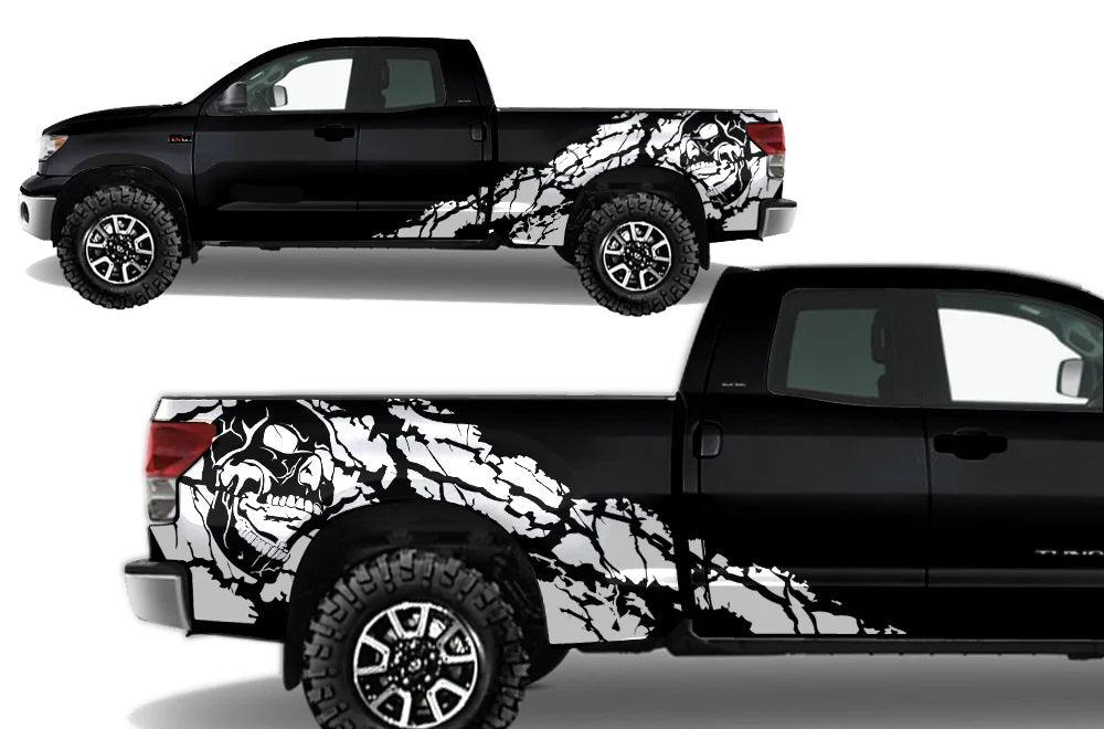 Toyota Tundra Double Cab (2007-2013) Vinyl Graphics Decals and Stickers - Nightmare - Jkprostickers