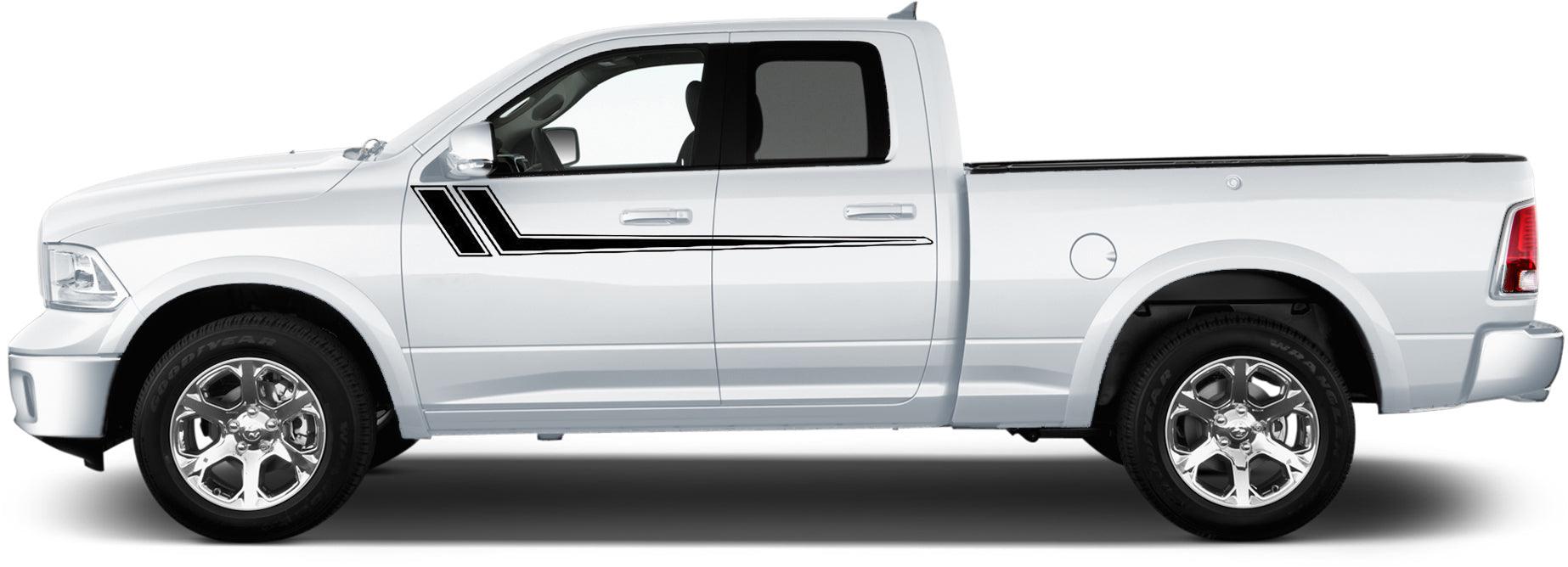 upper body racing stripe fits dodge ram 2009 to 2018 models