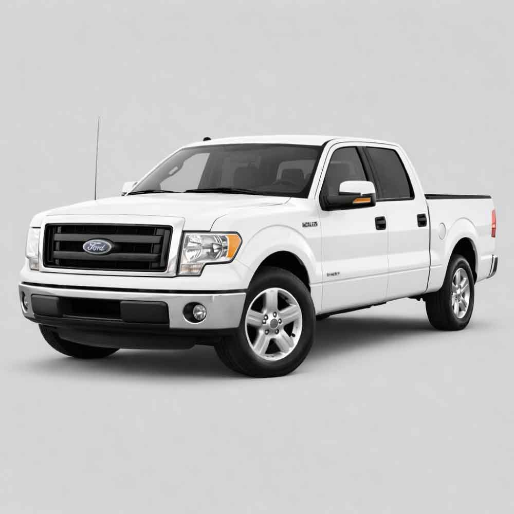 Ford F-150 12th Gen vinyl decals, graphics, and stripe kits for 2009-2014 models, including side stripes and rocker accents.