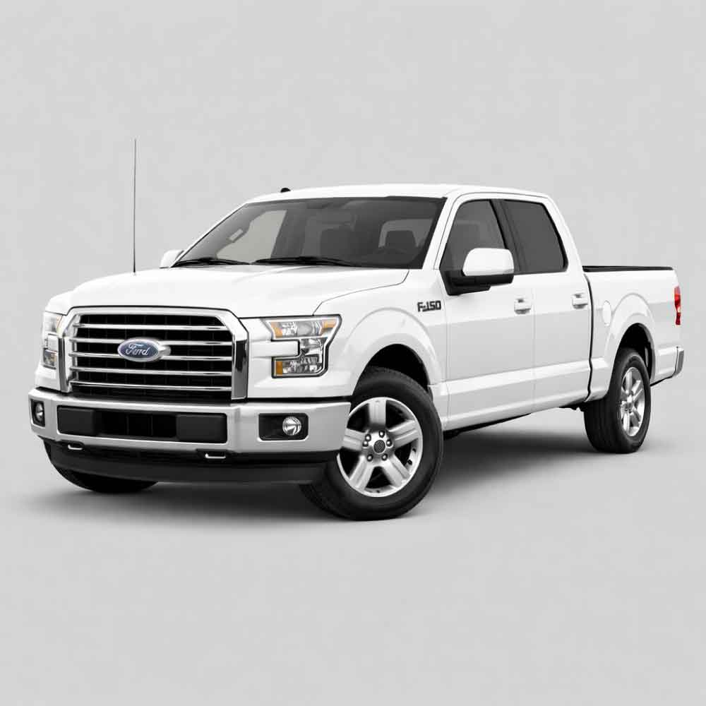 Ford F-150 13th Gen vinyl decals, graphics, and stripe kits for 2015-2020 models, including side stripes and rocker accents.