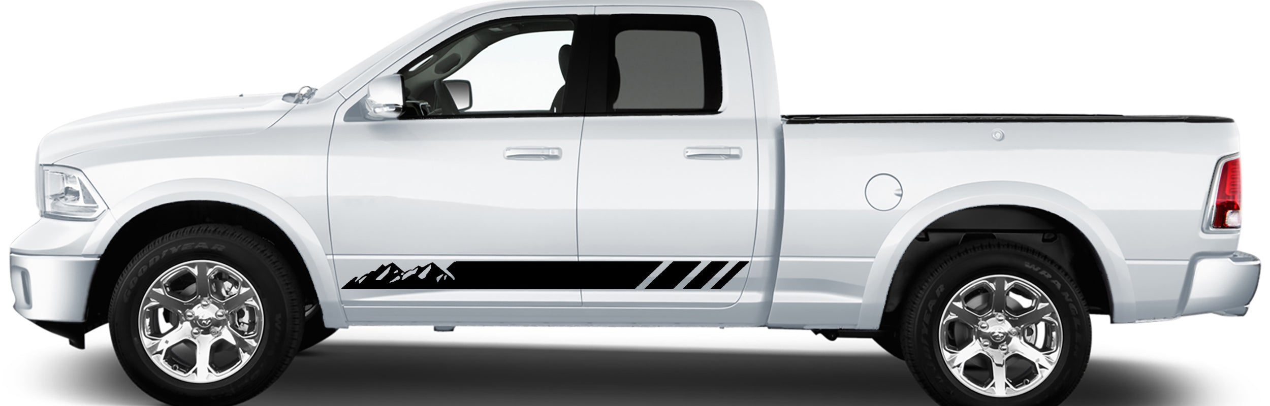 Dodge Ram Side Body Vinyl Graphics Door Stripe Decals