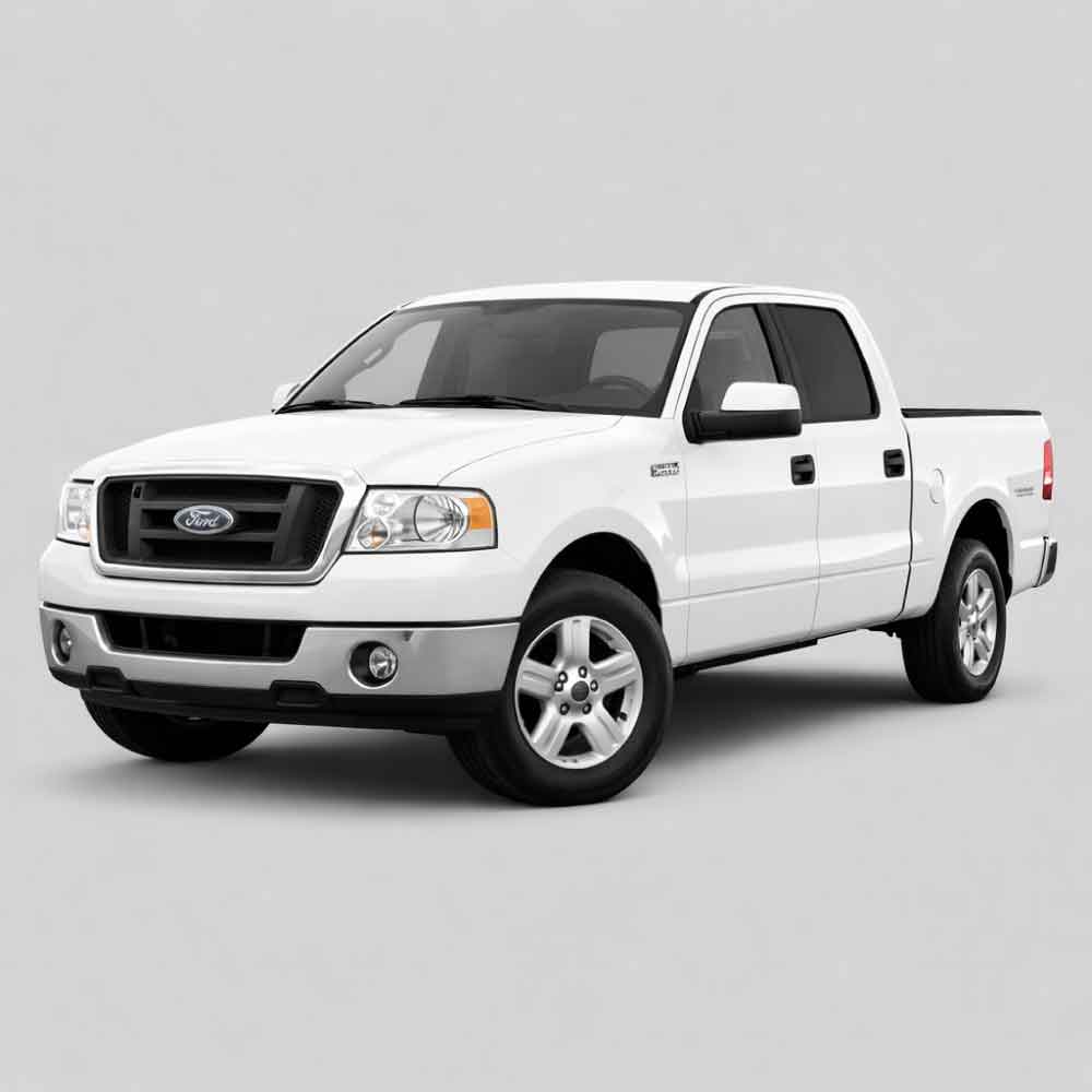 Ford F-150 11th Gen vinyl decals, graphics, and stripe kits for 2004–2008 models, including side stripes and rocker accents.