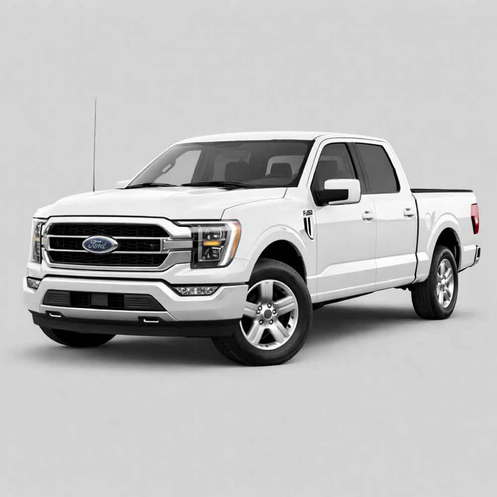 Ford F-150 14th Gen vinyl decals, graphics, and stripe kits for 2021–2026 models, including side stripes and rocker accents.