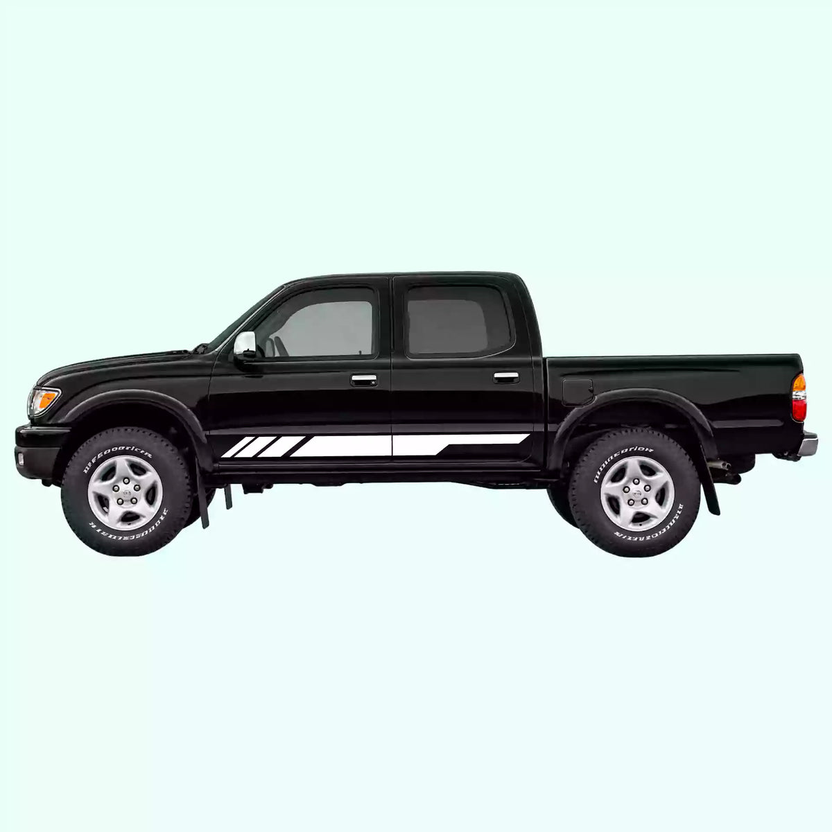 1995-2004 Toyota Tacoma Side Stripes Vinyl Graphics Kit White