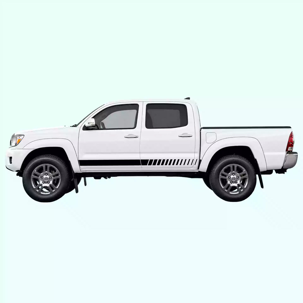 2005-2015 Toyota Tacoma Lower Side Stripes Vinyl Graphics Kit Black