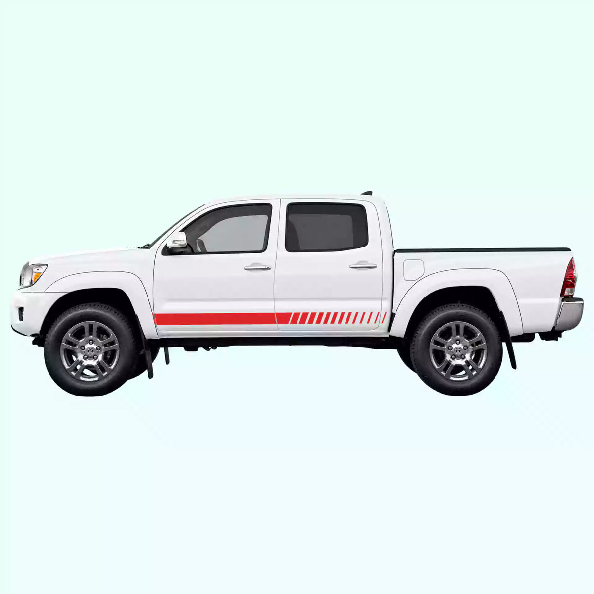 2005-2015 Toyota Tacoma Lower Side Stripes Vinyl Graphics Kit Red