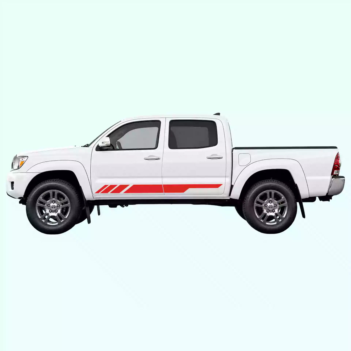 2005-2015 Toyota Tacoma Side Stripes Vinyl Graphics Kit Red