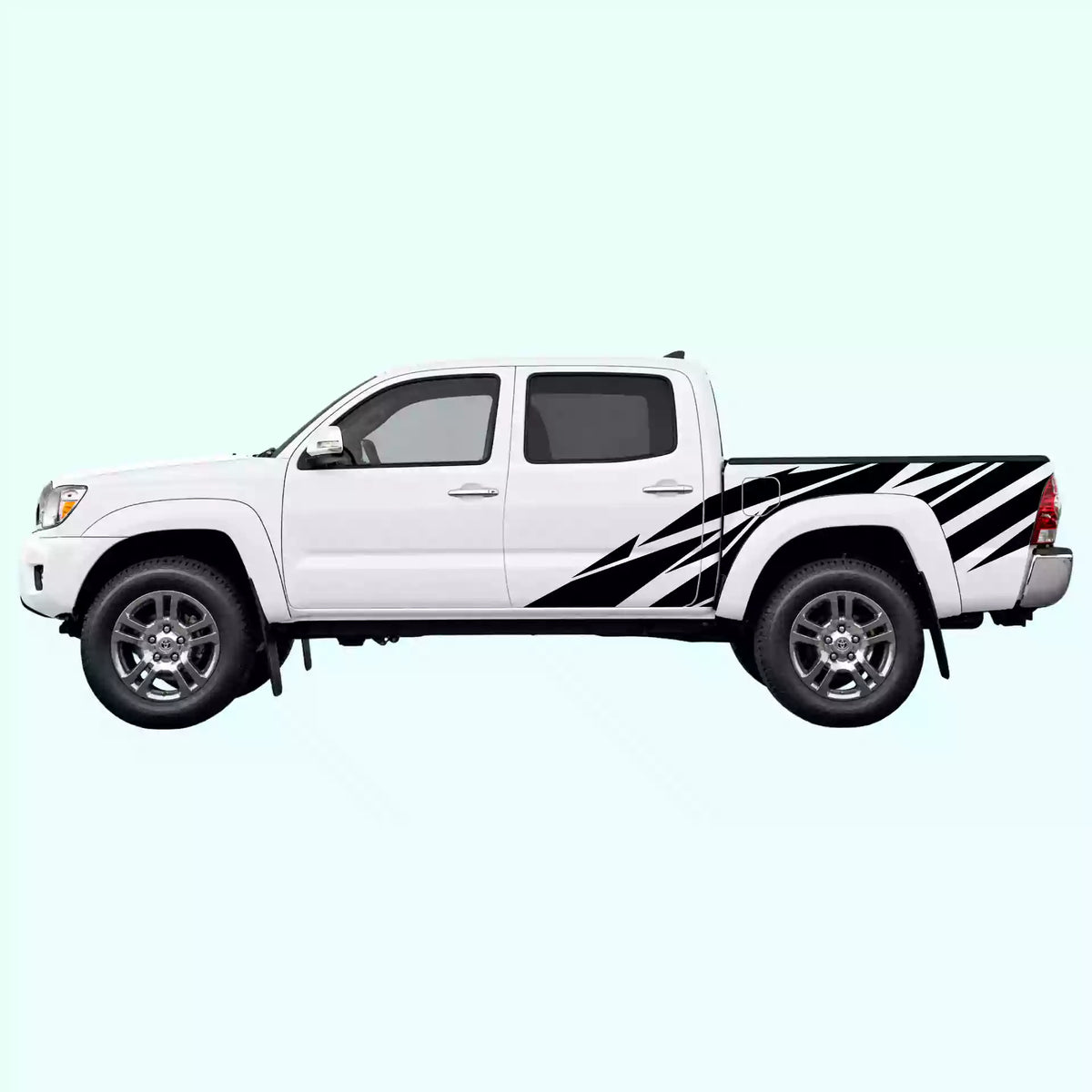 2005-2015 Toyota Tacoma Warlord Side Decals Vinyl Graphics Kit Black
