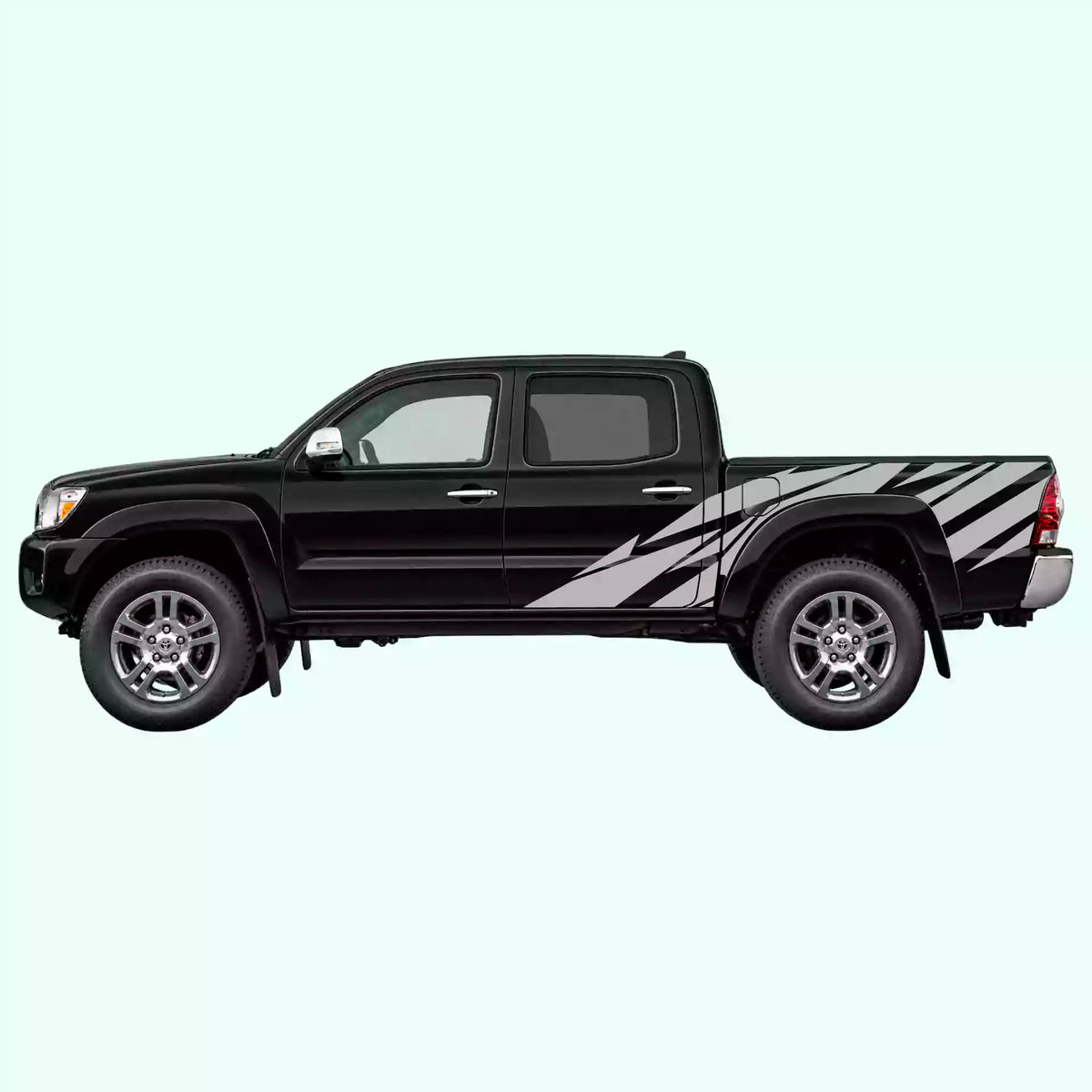 2005-2015 Toyota Tacoma Warlord Side Decals Vinyl Graphics Kit Gray