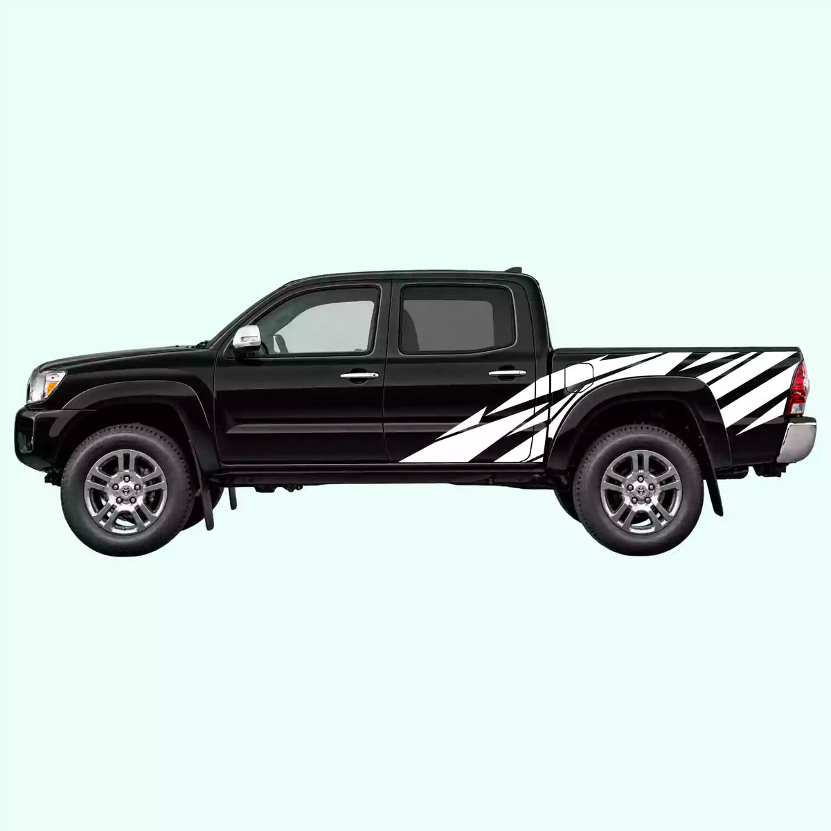 2005-2015 Toyota Tacoma Warlord Side Decals Vinyl Graphics Kit White