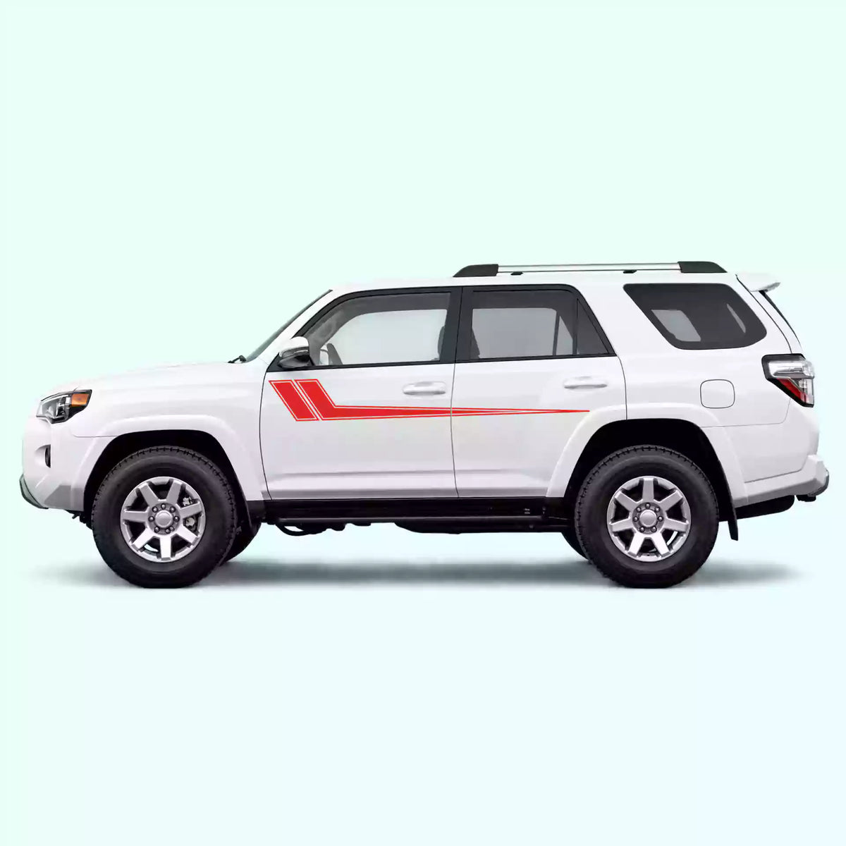 2010-2024 Toyota 4Runner Hockey Side Stripes Vinyl Graphics Kit Red