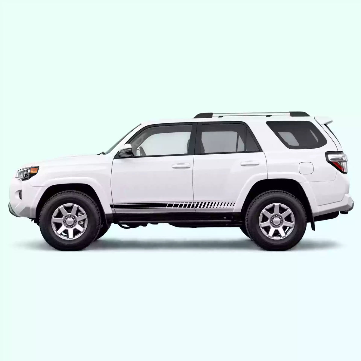 2010-2024 Toyota 4Runner Pin Stripes Rocker Vinyl Graphics Kit Black