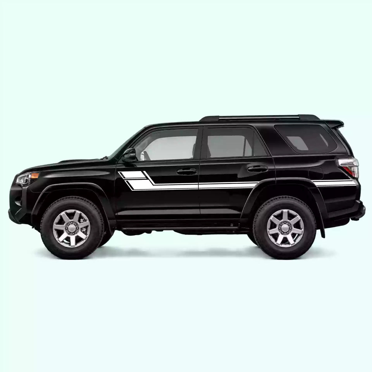 2010-2024 Toyota 4Runner Side Stripes Vinyl Graphics Kit White