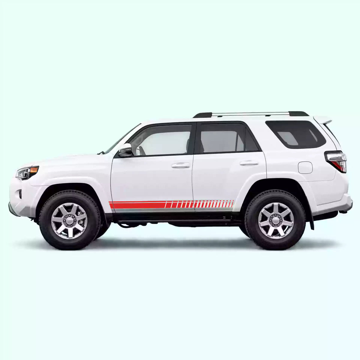 2010-2024 Toyota 4Runner Top Pin Stripe Rocker Vinyl Graphics Kit Red