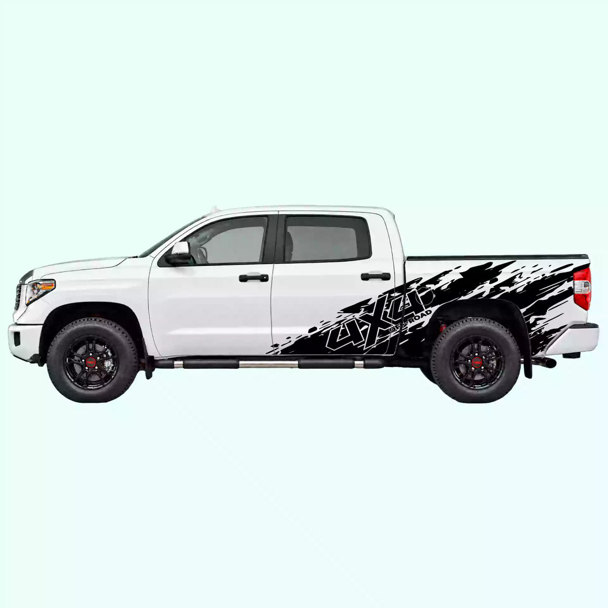 2014-2021 Toyota Tundra 4x4 Mud Splash Side Decals Vinyl Graphics Kit black
