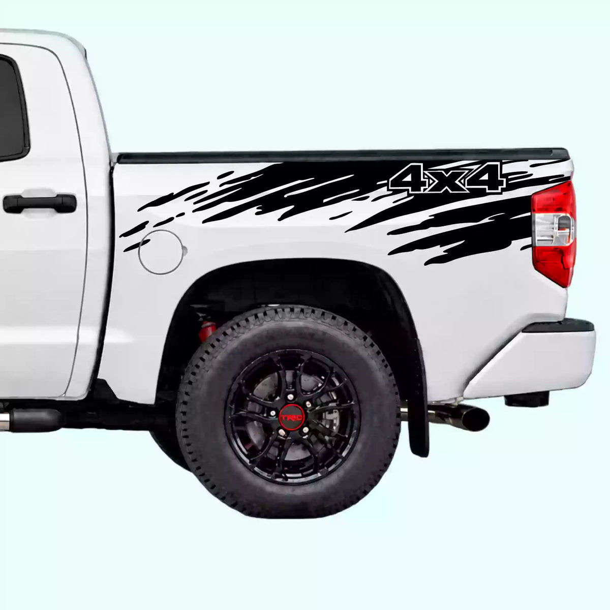 2014-2021 Toyota Tundra Mud Splash 4x4 Bed Decals Vinyl Graphics Kit black