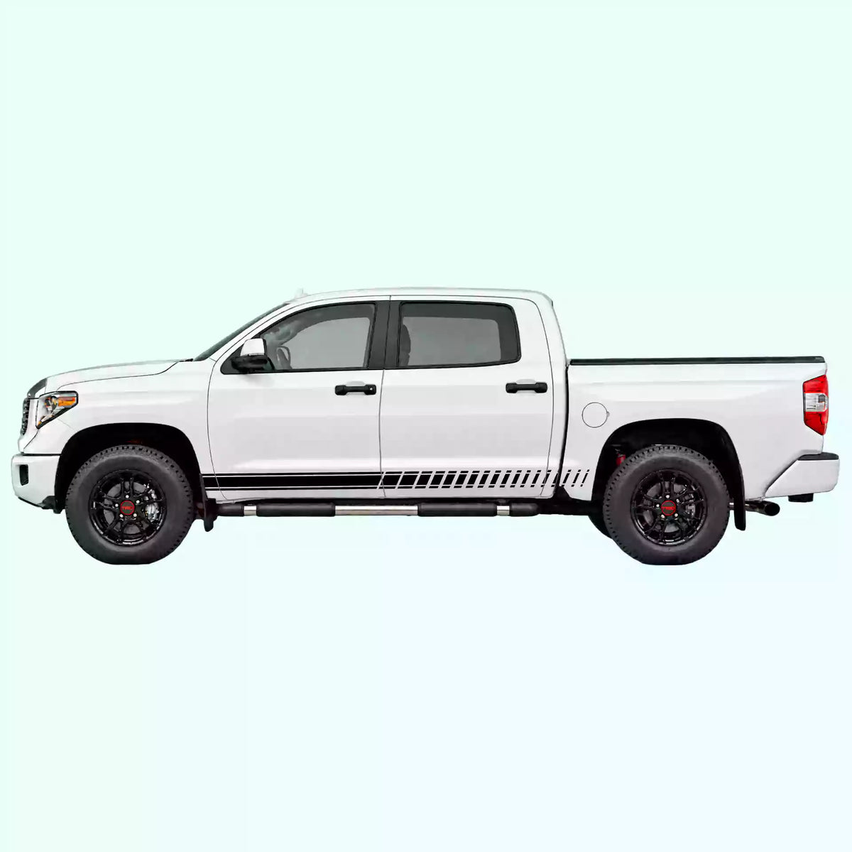 2014-2021 Toyota Tundra Pin Stripes Rocker Vinyl Graphics Kit black