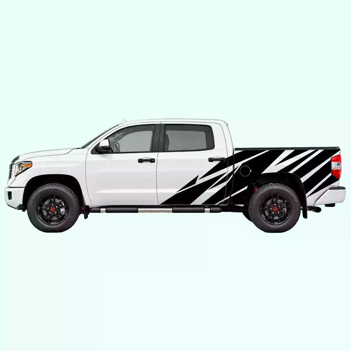 2014-2021 Toyota Tundra Warlord Side Decals Vinyl Graphics Kit black