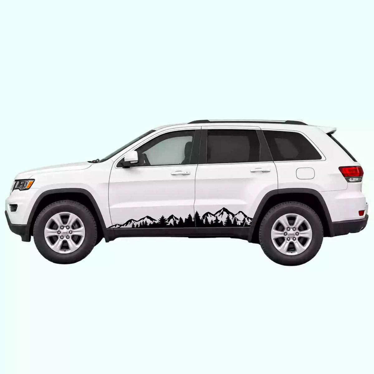 2014-2022 Jeep Grand Cherokee Adventure Side Stripes Vinyl Graphics Kit
