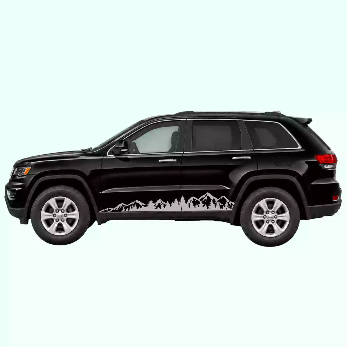 2014-2022 Jeep Grand Cherokee Adventure Side Stripes Vinyl Graphics Kit