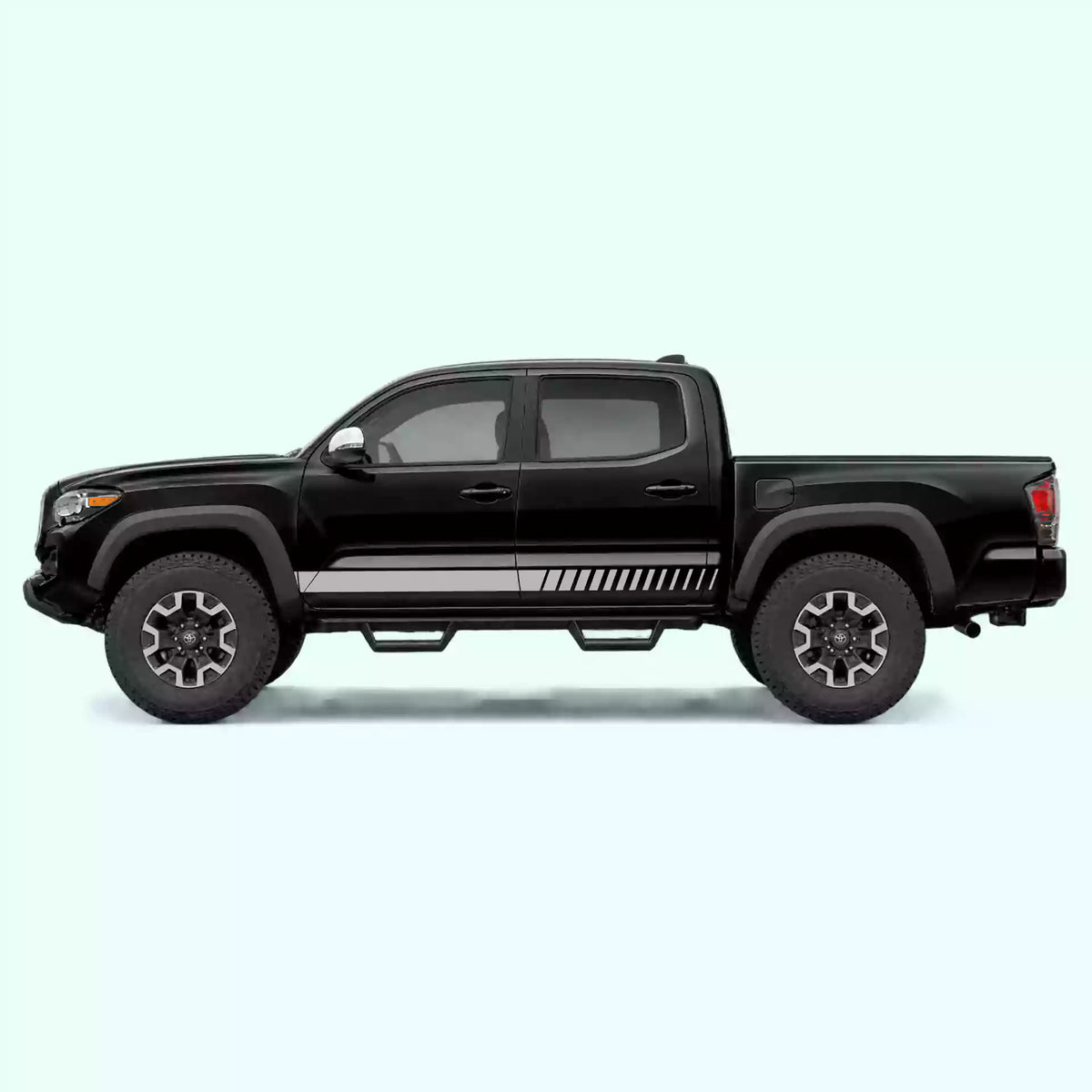 2016-2023 Toyota Tacoma Lower Side Stripes Vinyl Graphics Kit Gray