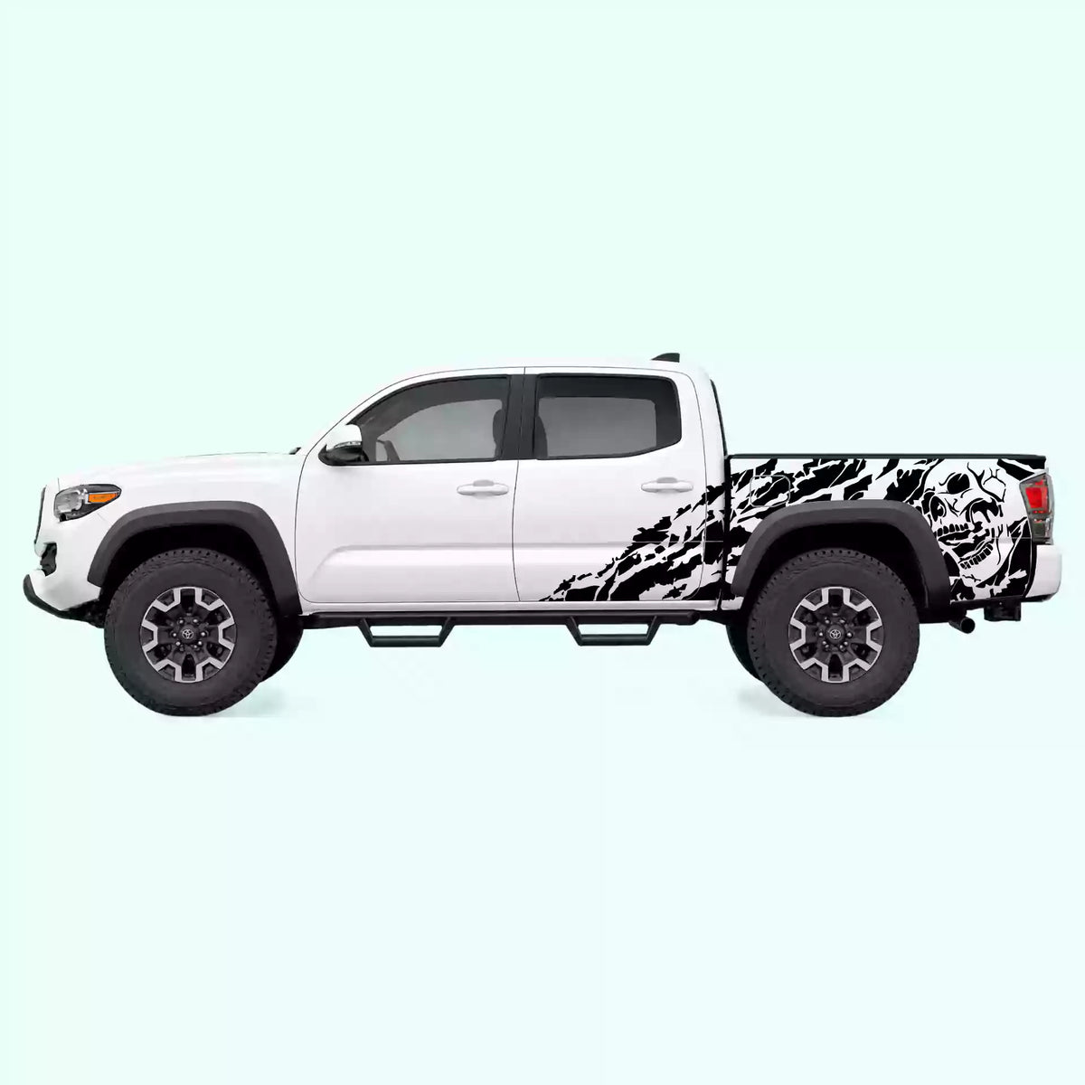 2016-2023 Toyota Tacoma Nightmare Side Decals Vinyl Graphics Kit black