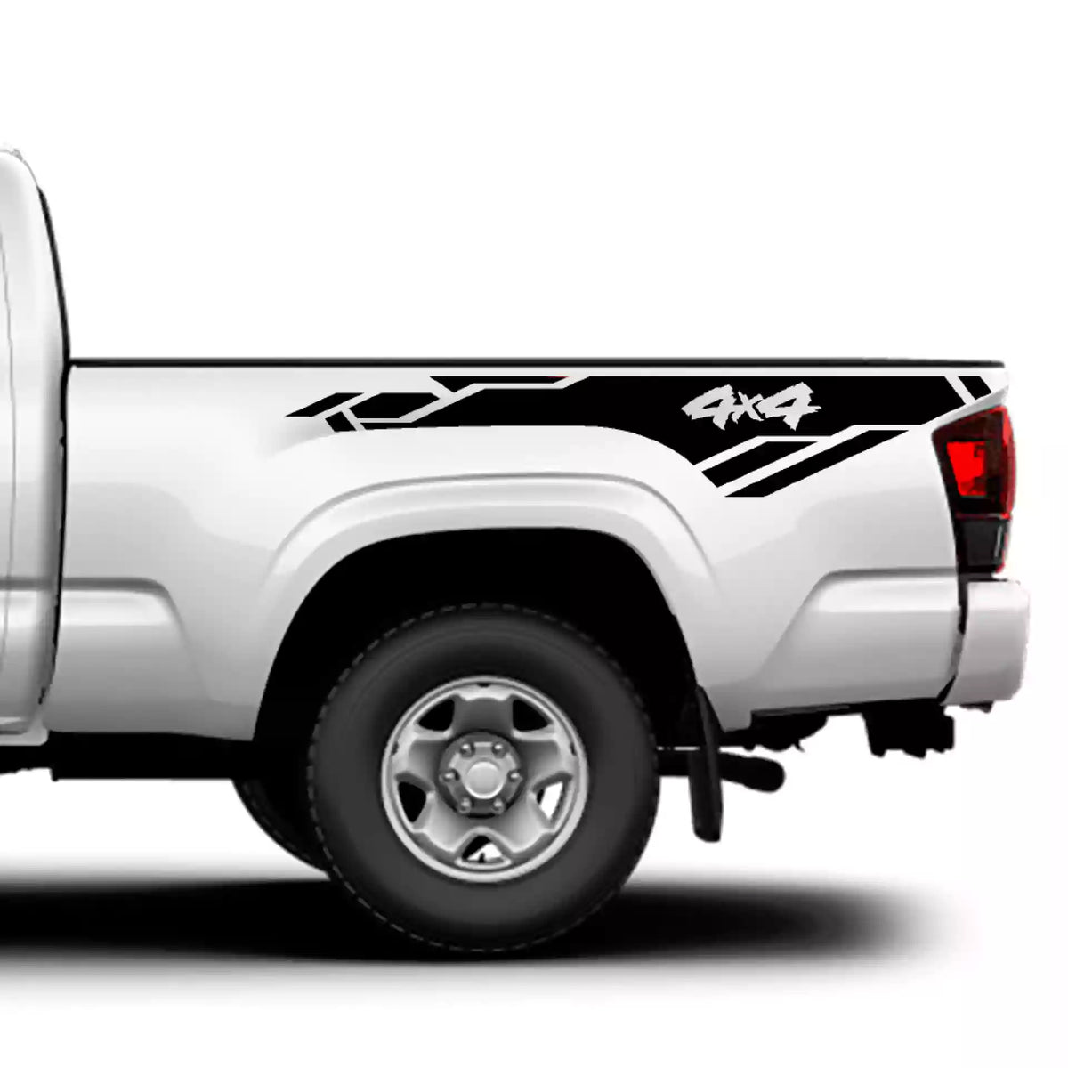 2016-2023 Toyota Tacoma Trail X Bed Stripes Vinyl Graphics Kit black
