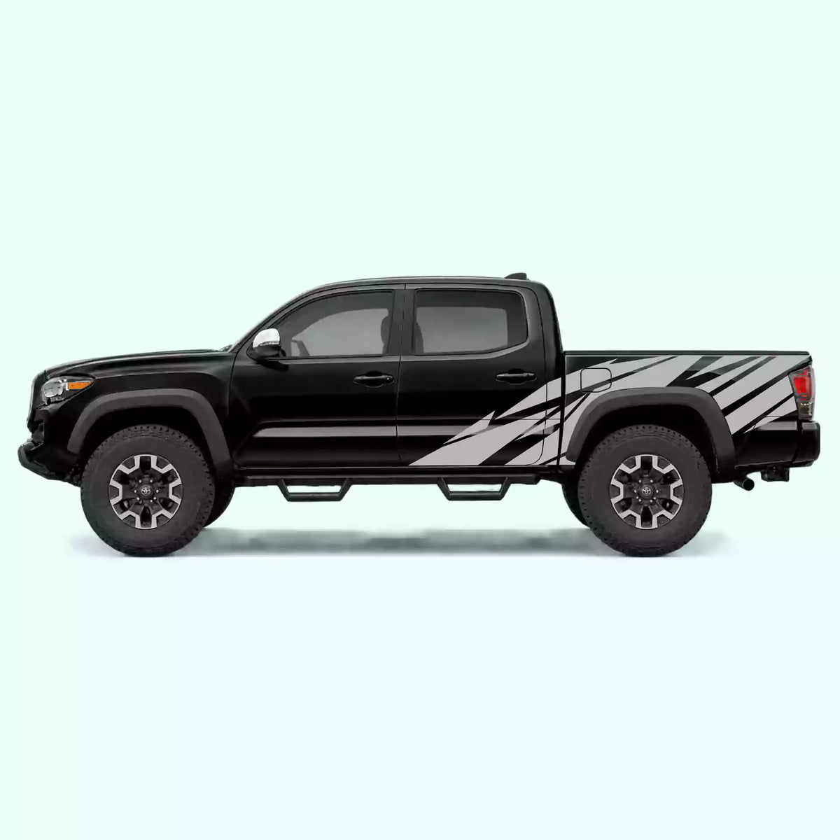 2016-2023 Toyota Tacoma Warlord Side Decals Vinyl Graphics Kit Gray