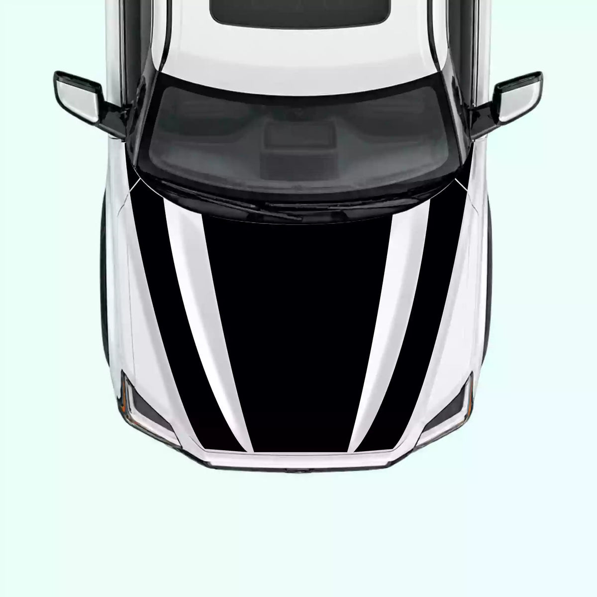 3rd Gen Toyota Tundra Hood Decals Vinyl Graphics Kit Black