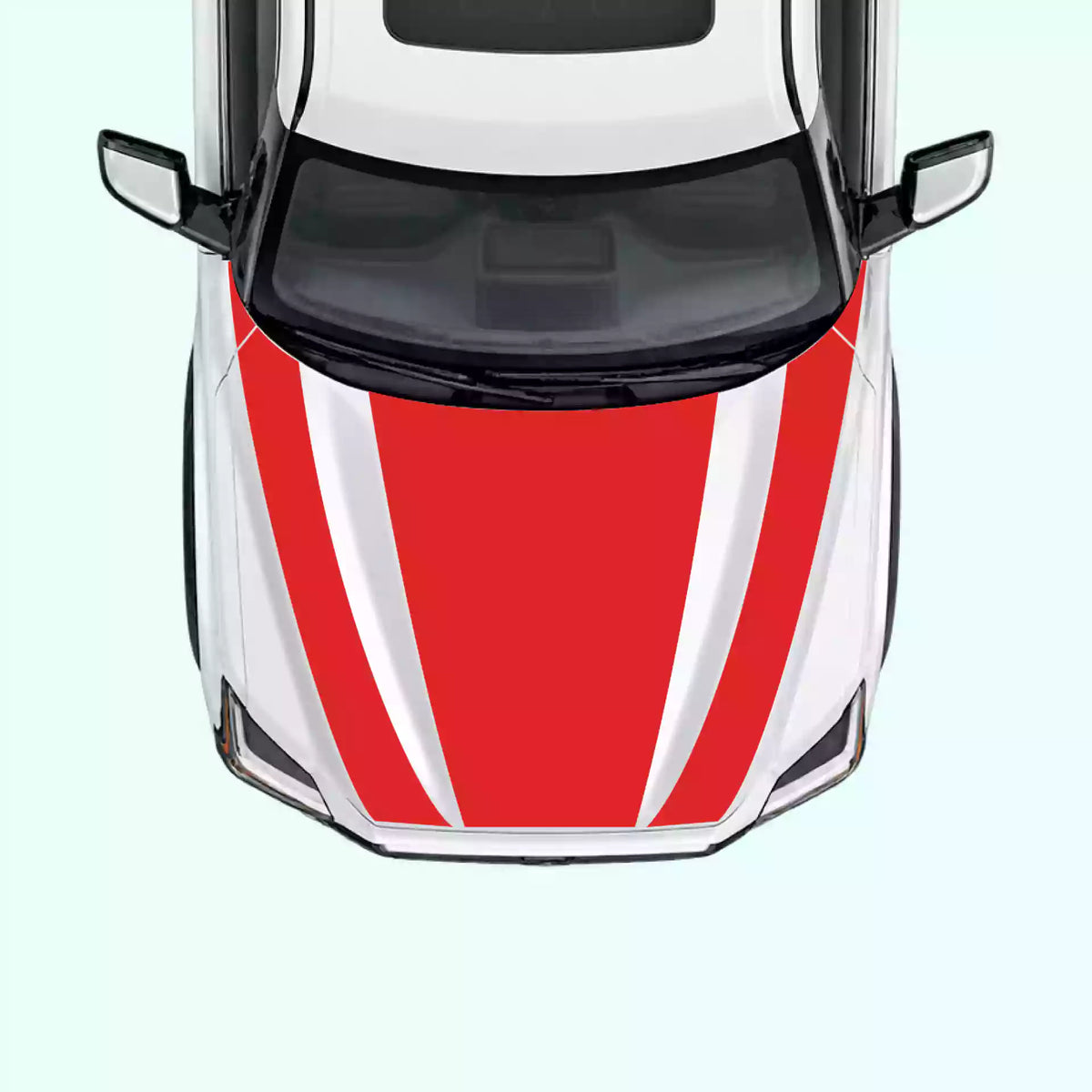 3rd Gen Toyota Tundra Hood Decals Vinyl Graphics Kit Red