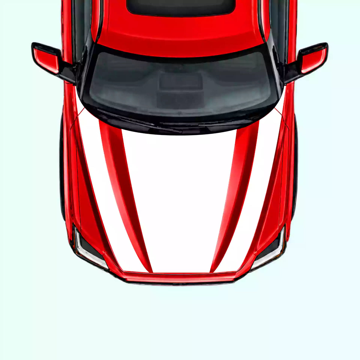 3rd Gen Toyota Tundra Hood Decals Vinyl Graphics Kit White