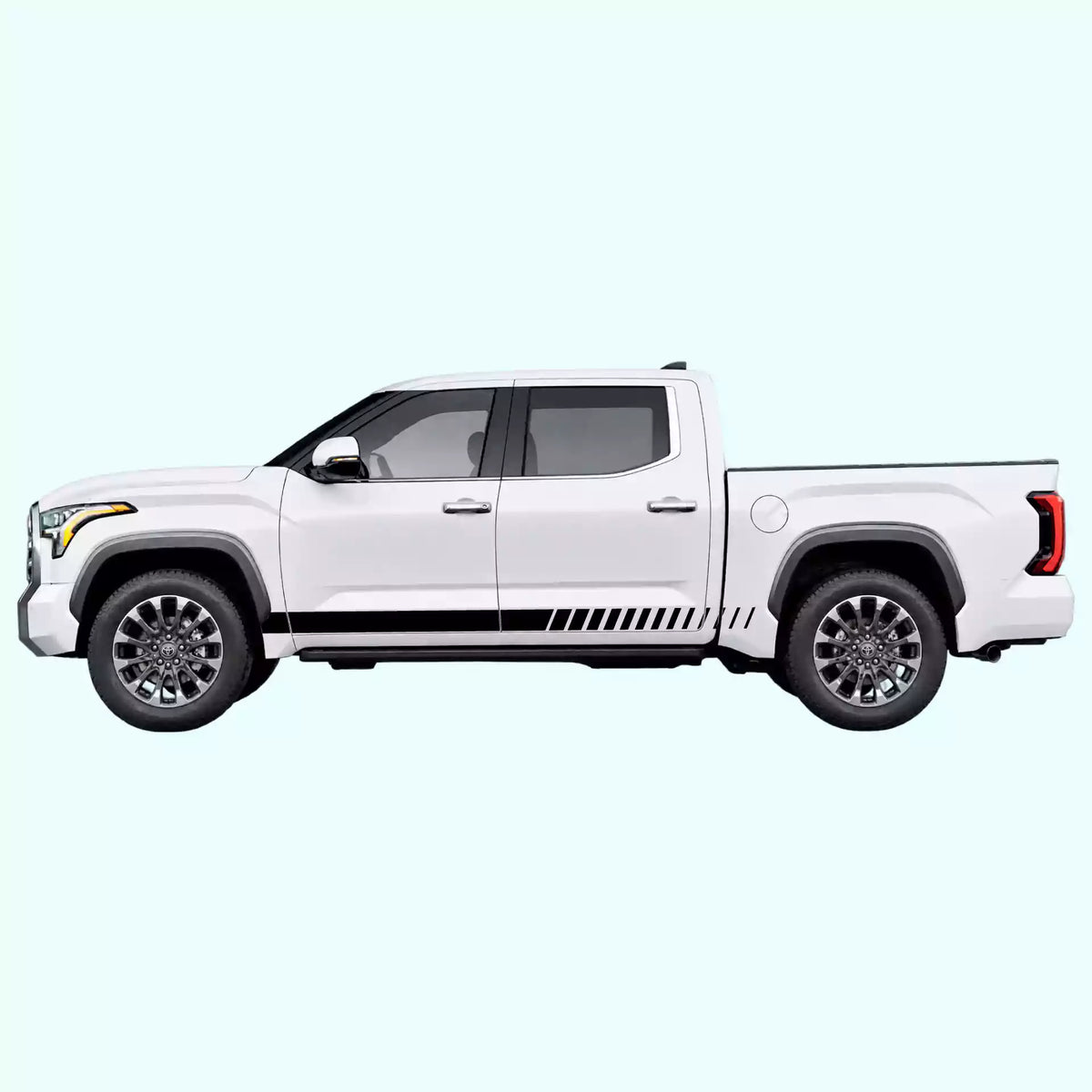 3rd Gen Toyota Tundra Lower Side Stripes Vinyl Graphics Kit Black