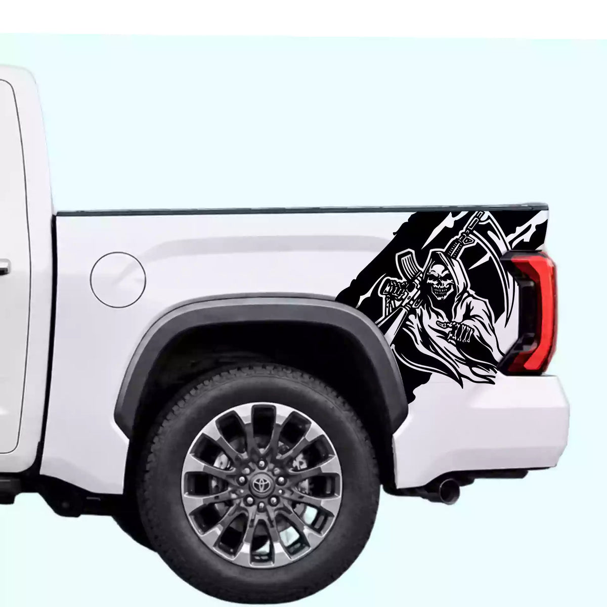 3rd Gen Toyota Tundra Reaper Bed Decals Vinyl Graphics Kit Black