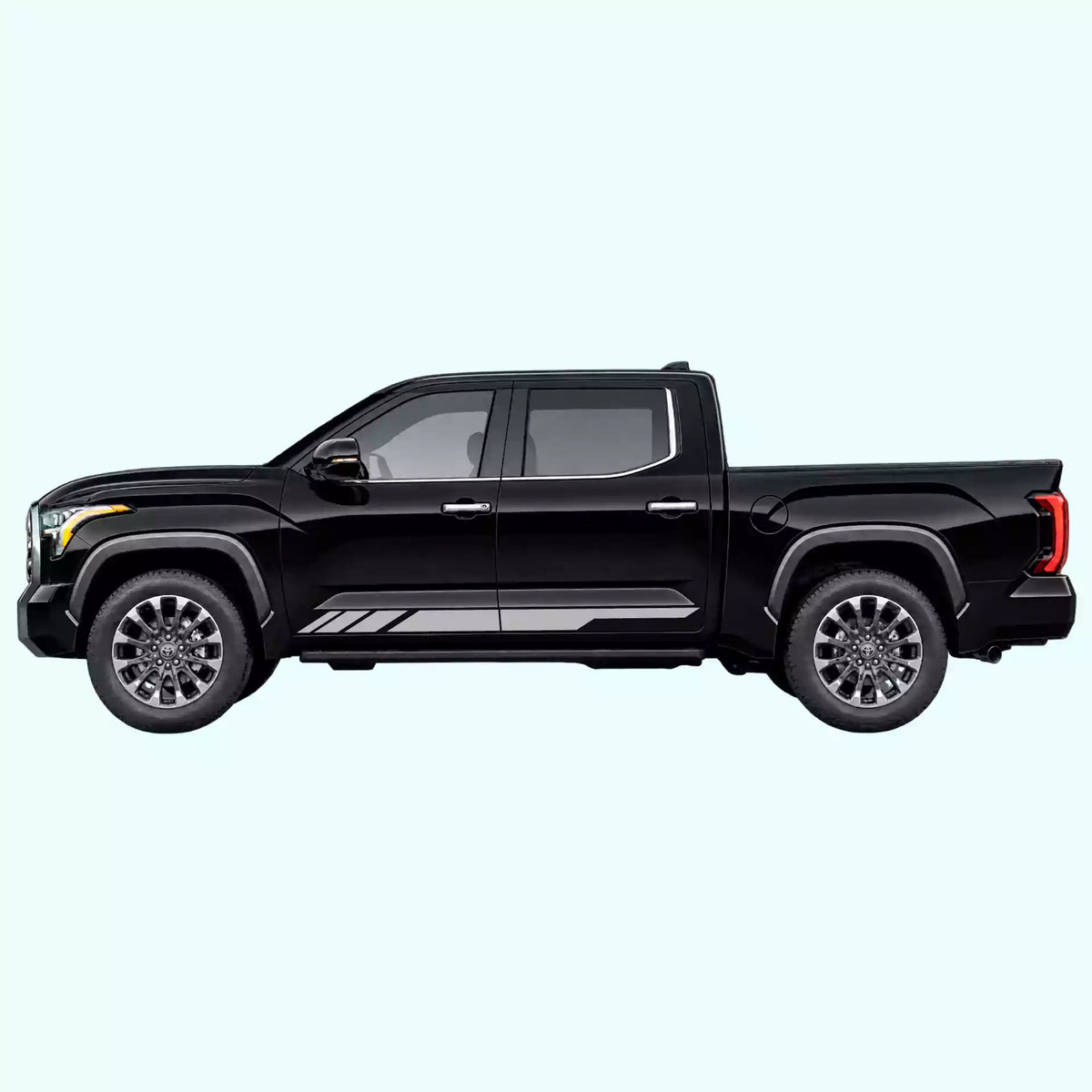 3rd Gen Toyota Tundra Side Stripes Vinyl Graphics Kit Gray