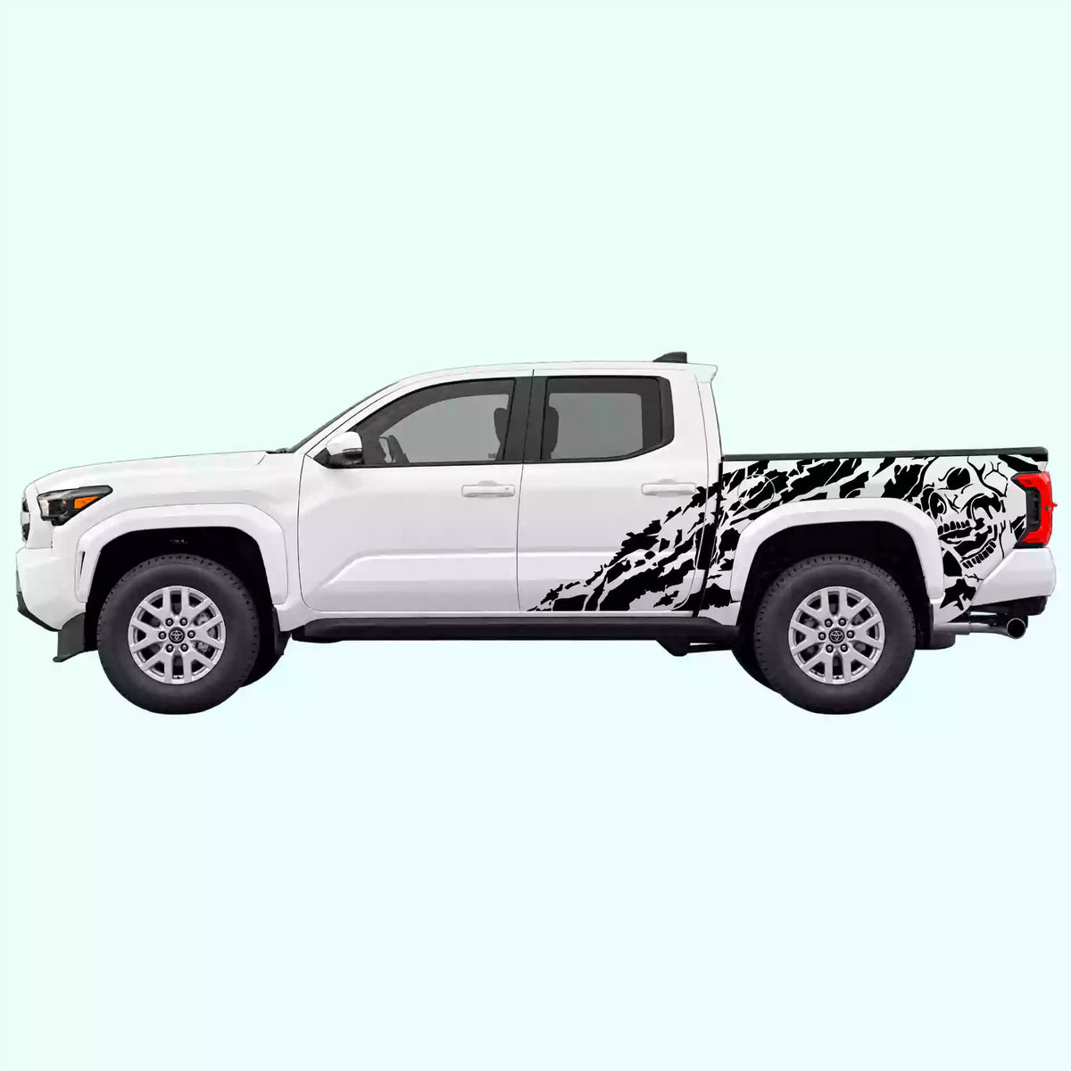 4th Gen Toyota Tacoma Nightmare Side Decals Vinyl Graphics Kit Black