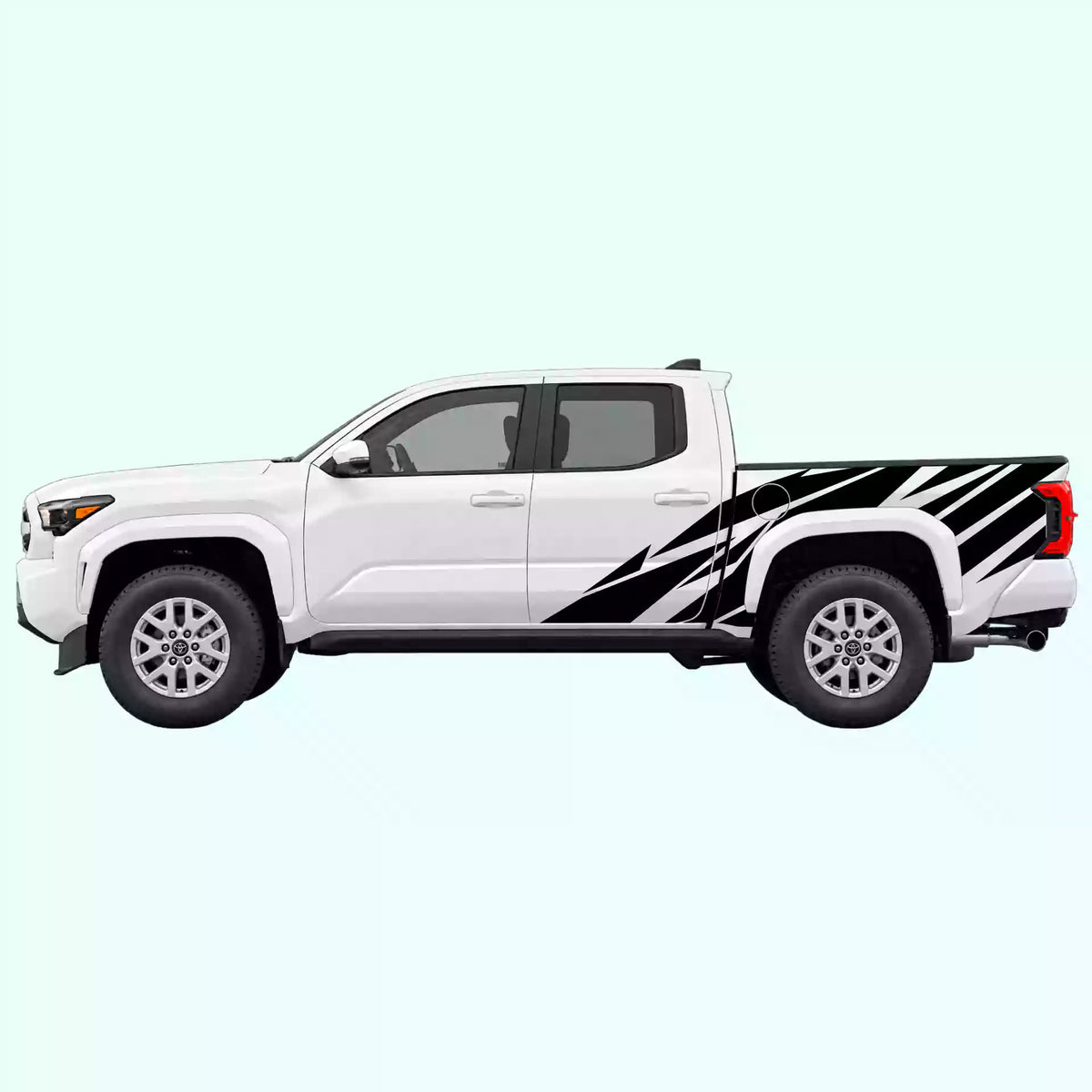 4th Gen Toyota Tacoma Warlord Side Decals Vinyl Graphics Kit Black