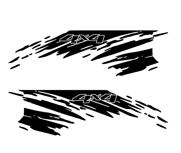 4x4 mud splash bed vinyl graphics for ford f 150 2021 to 2023 
