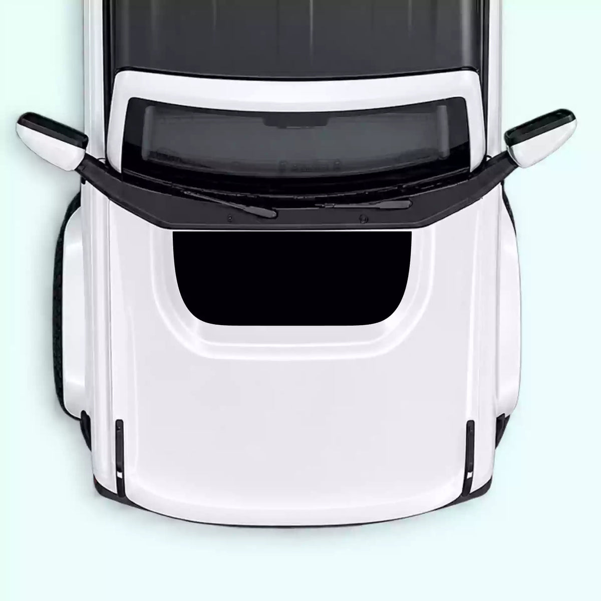 6th Gen Ford Bronco Solid Hood Decals Vinyl Graphics Kit Black