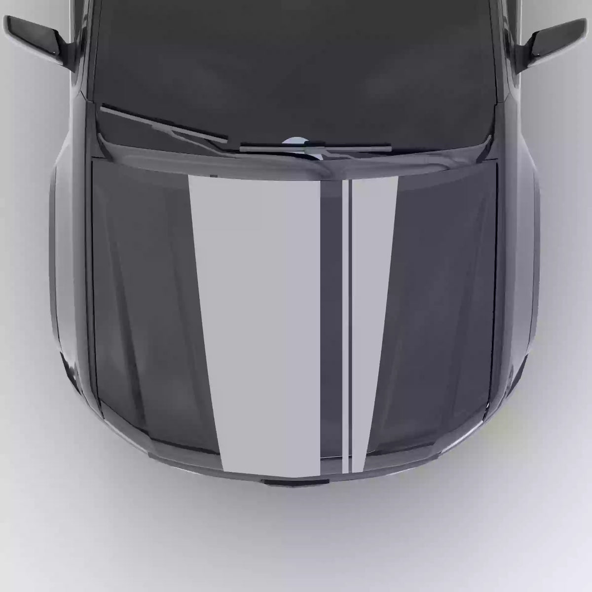 2015-2022 Chevrolet Colorado Pinstripe Hood Decal Vinyl Graphics Kit Gray