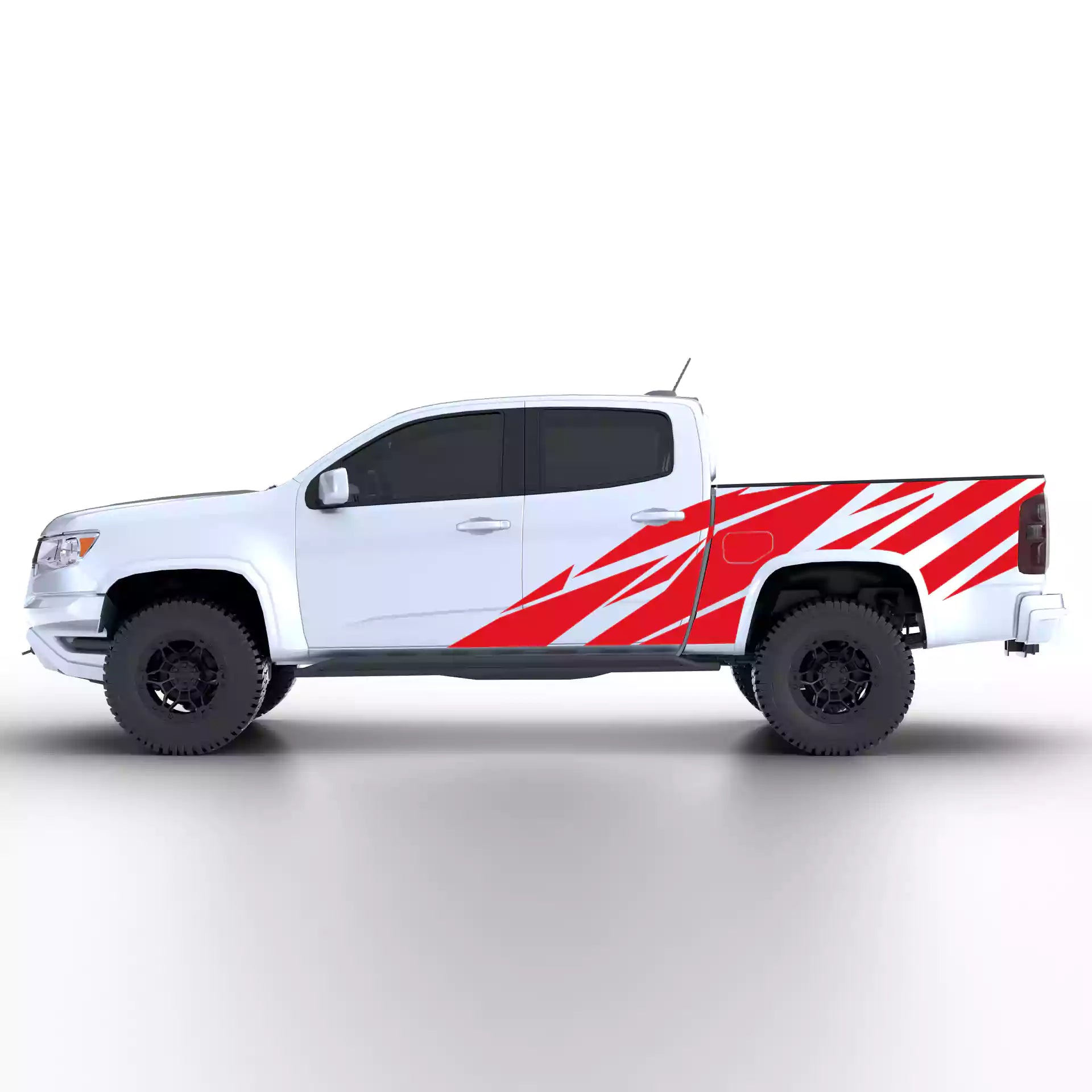 2015-2022 Chevrolet Colorado Warlord Side Decals Vinyl Graphics Kit Red