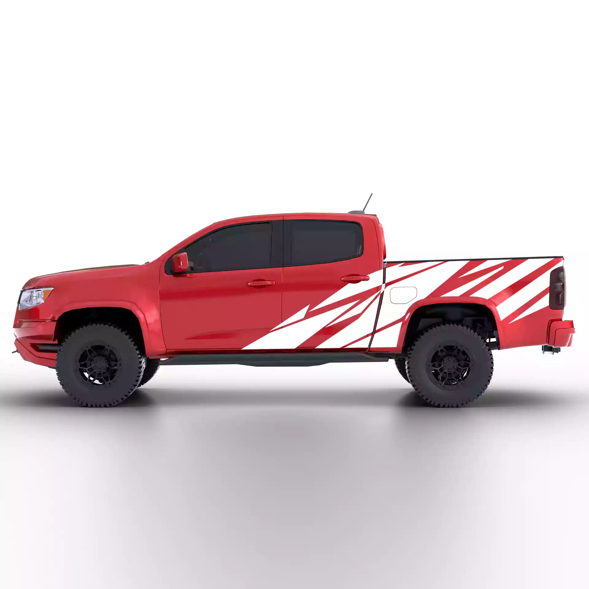 2015-2022 Chevrolet Colorado Warlord Side Decals Vinyl Graphics Kit White
