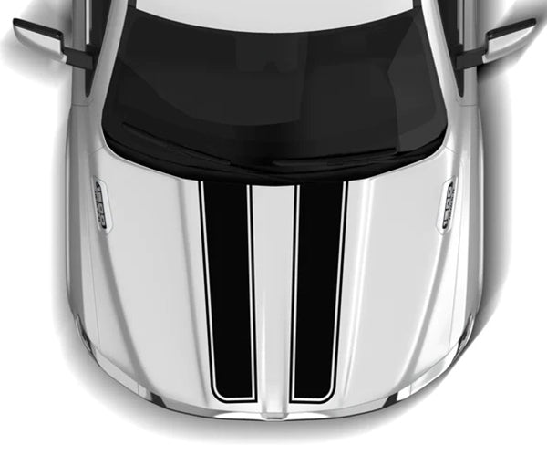 Dodge Ram Double Line Hood Decal : Vinyl Graphics Kit Fits (2019-2023)