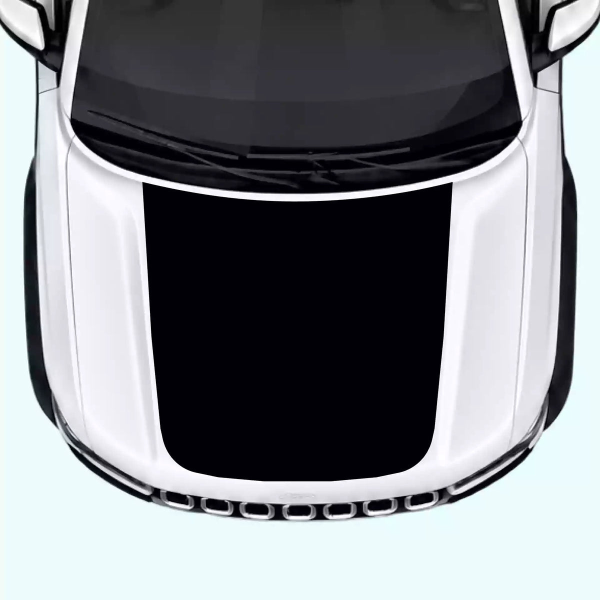 2022-present Jeep Grand Cherokee Hood Decal Vinyl Graphics Kit Black