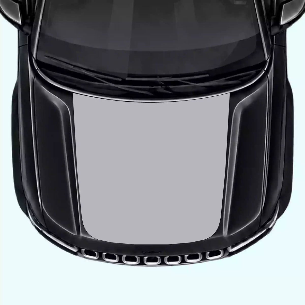 2022-present Jeep Grand Cherokee Hood Decal Vinyl Graphics Kit Gray