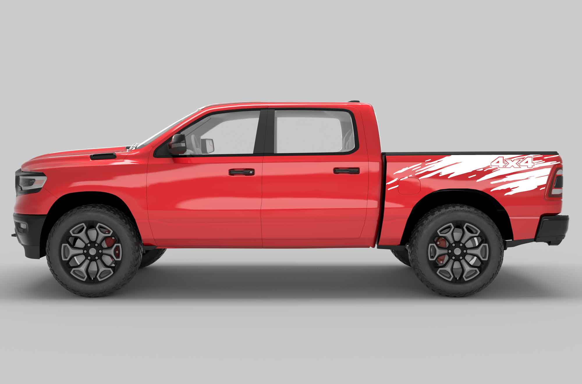 Mud slinger 4x4 bed decals graphics compatible with Dodge Ram