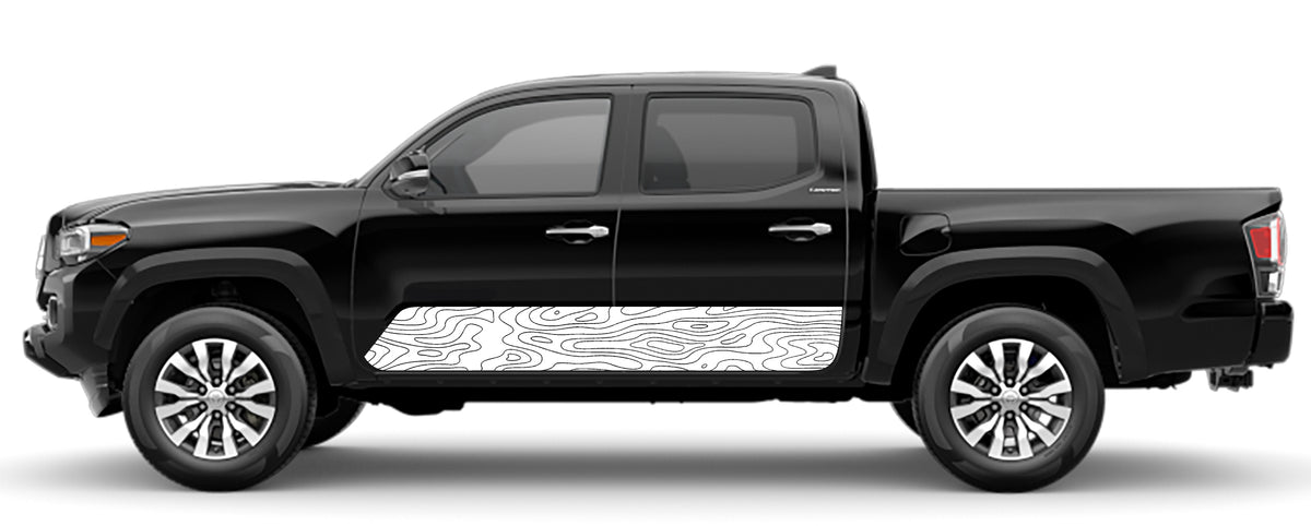 Toyota Tacoma Rocker Panel Graphics Decals (Pair) : Vinyl Graphics Kit