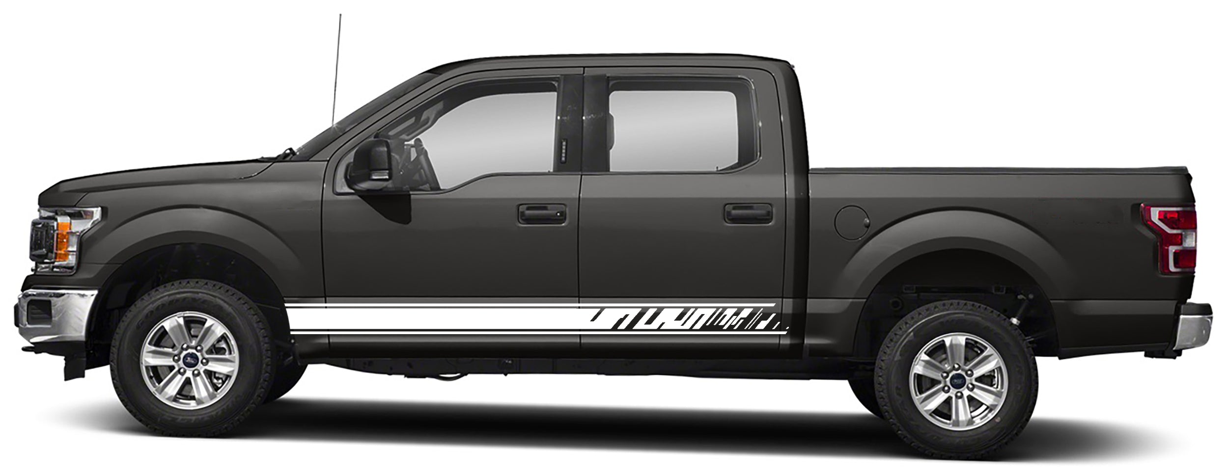 rocker panel stripes graphics for ford f 150 2015 to 2020 models white