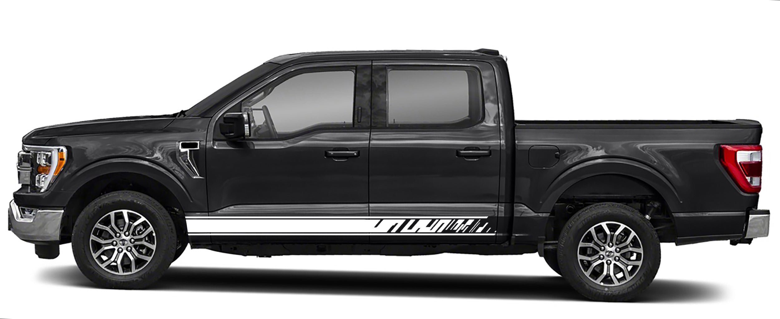 rocker panel stripes for ford f 150 2021 to 2023 models white