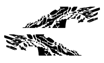 shredded american flag side graphics for ford f 150 2021 to 2023 models 