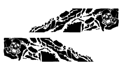 Shredded nightmare side graphics for ford f150 2021 to 2023 models 